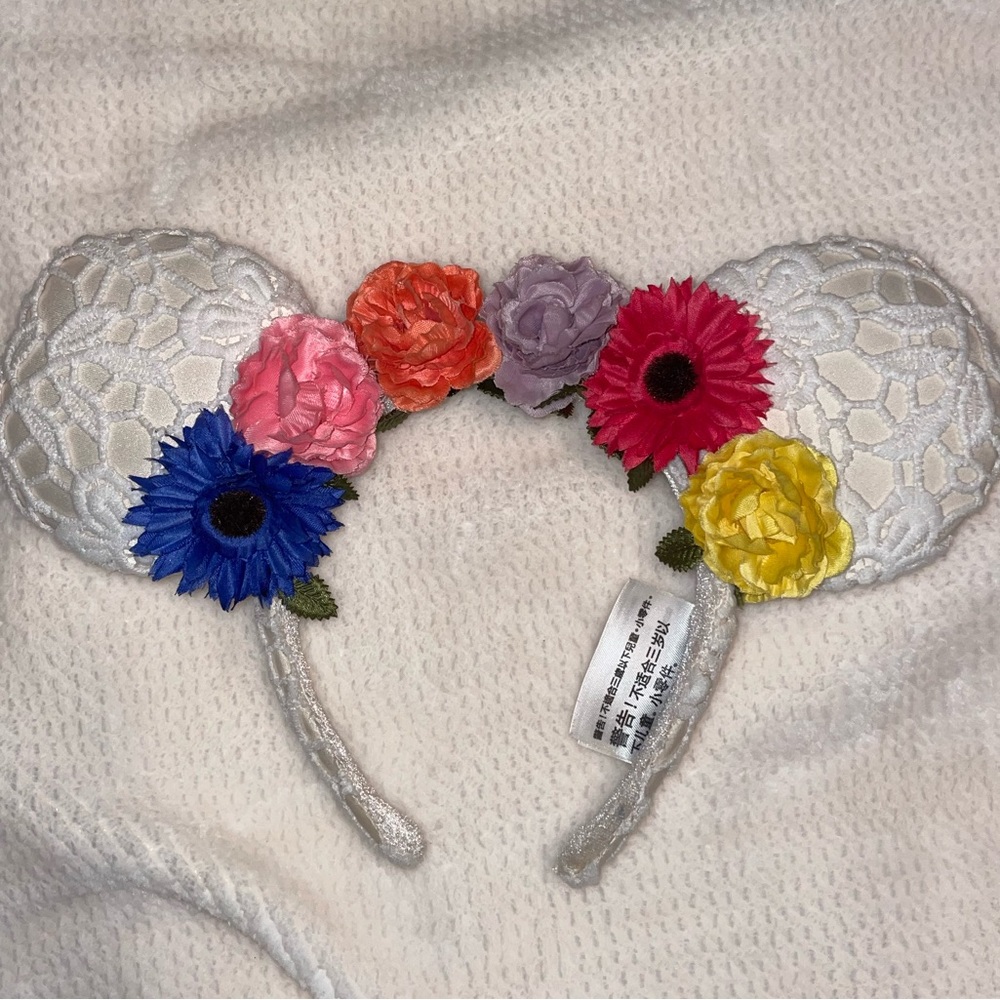 Disney Mickey/Minnie Ears, headband, Coco, flowers, lace